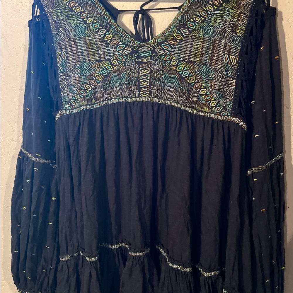 Grey and with neon stitching tunic